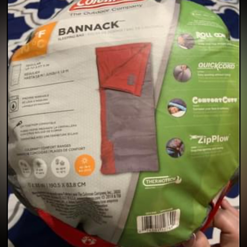 New in bag sleeping bag for camping